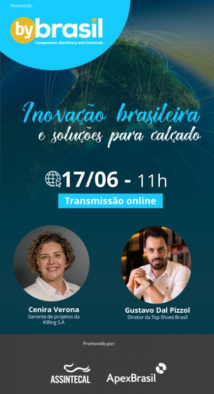 By Brasil realiza webinar sobre “Inovação Brasileira e Soluções para Calçados” com empresas da América Latina By Brasil realiza webinar sobre “Inovação Brasileira e Soluções para Calçados” com empresas da América Latina